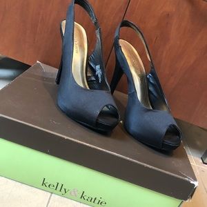 Black peep-toe, sling back heel!